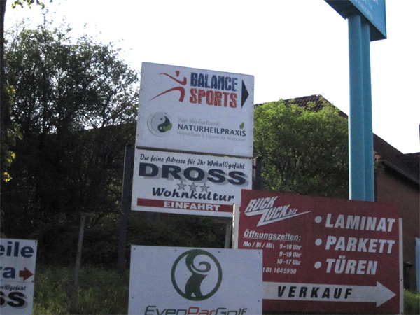 Wegweiser für Balance sports in Grevenbroich am Hammerwerk