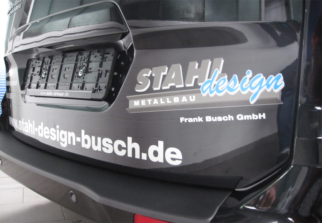 Beschriftung Ford Tournier Courier für Stahldesign Frank Busch