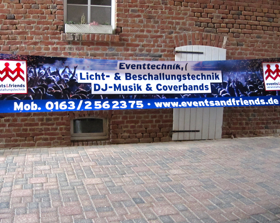 Aktionsbanner für events&friends Veranstaltungsagentur aus Grevenbroich-Elsen