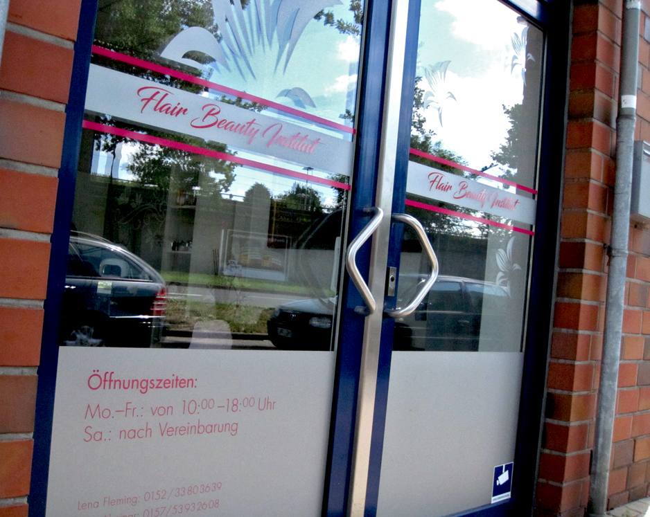 Fensterbeschriftung, Milchglasfolie und Folienschrift in Mönchengladbach-Rheydt