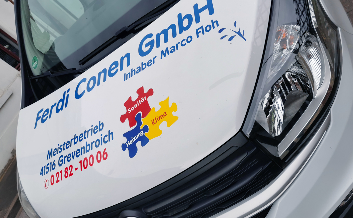 Umbeschriftung eines Fiat Talento für die Ferdi Conen GmbH in Grevenbroich-Hemmerden